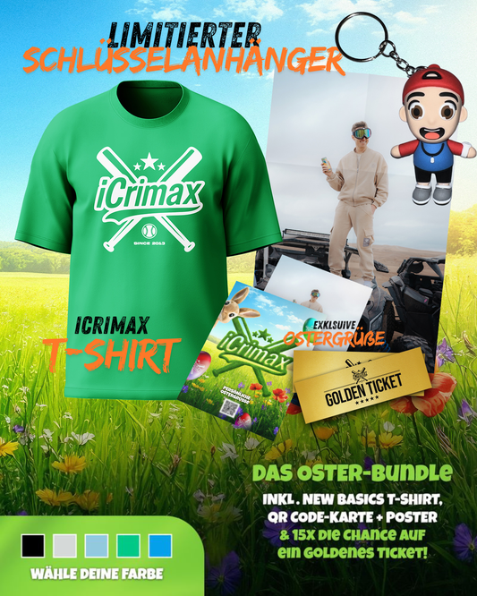 iCrimax Oster Bundle T-Shirt - Grün inkl. Schlüsselanhänger