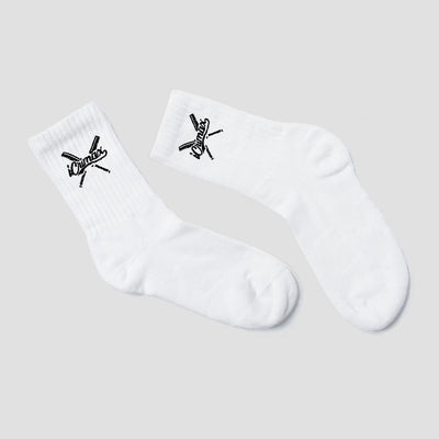 iCrimax Logo Socks White