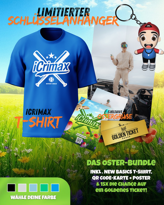 iCrimax Oster Bundle T-Shirt - Blau inkl. Schlüsselanhänger