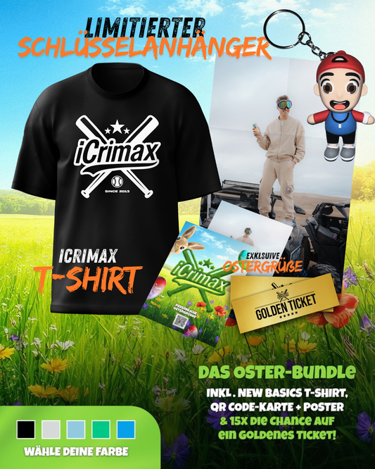 iCrimax Oster Bundle T-Shirt - Schwarz inkl. Schlüsselanhänger