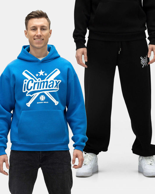 iCrimax New Basics Hoodie Set - Blau/Schwarz