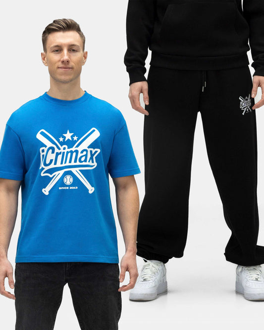 iCrimax New Basics T-Shirt Set - Blau/Schwarz